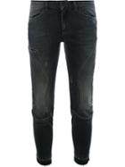 Faith Connexion - Distressed Biker Jeans - Women - Cotton/spandex/elastane - 25, Women's, Black, Cotton/spandex/elastane