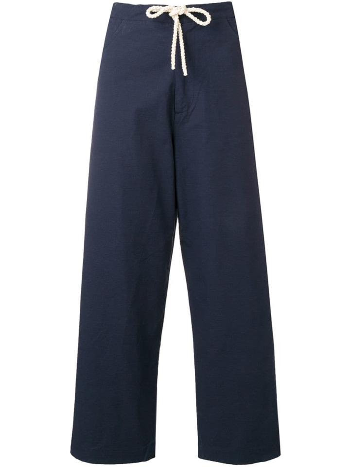 Sara Lanzi Drawstring Waist Trousers - Blue