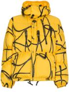 Adaptation Saber Graffiti Puffer Jacket - Yellow & Orange