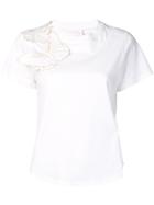 See By Chloé Butterfly Embroidered T-shirt - White