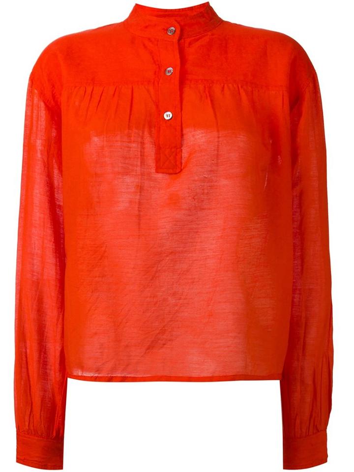 Isabel Marant Étoile 'laper' Blouse, Women's, Size: 40, Red, Silk/cotton