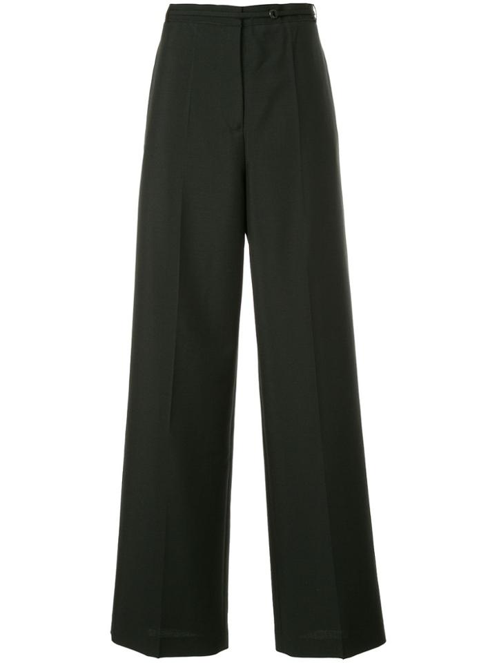 Jil Sander Tailored High Waisted Trousers - Black