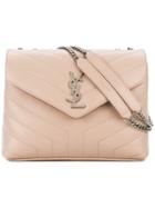 Saint Laurent Sqaure Designed Shoulder Bag - Pink & Purple