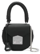 Salar Circular Style Mini Shoulder Bag - Black