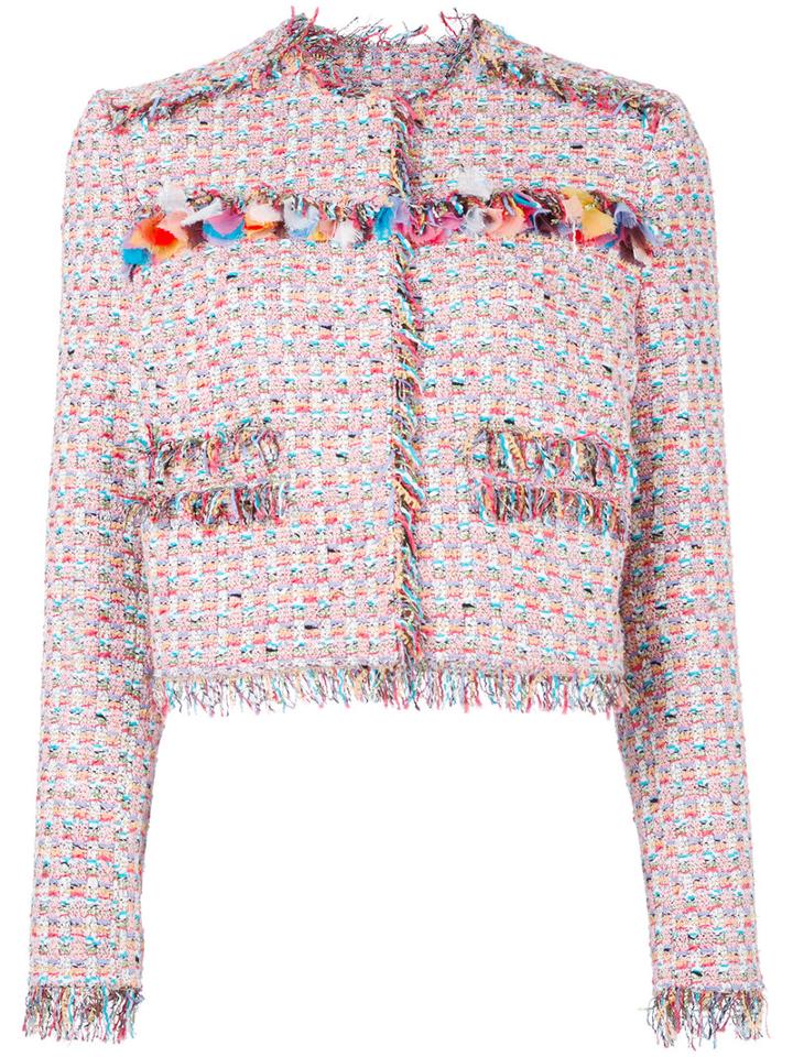 Msgm Classic Tweed Jacket, Size: 40, Cotton/polyamide/acrylic/polyester