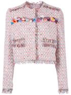 Msgm Classic Tweed Jacket, Size: 40, Cotton/polyamide/acrylic/polyester