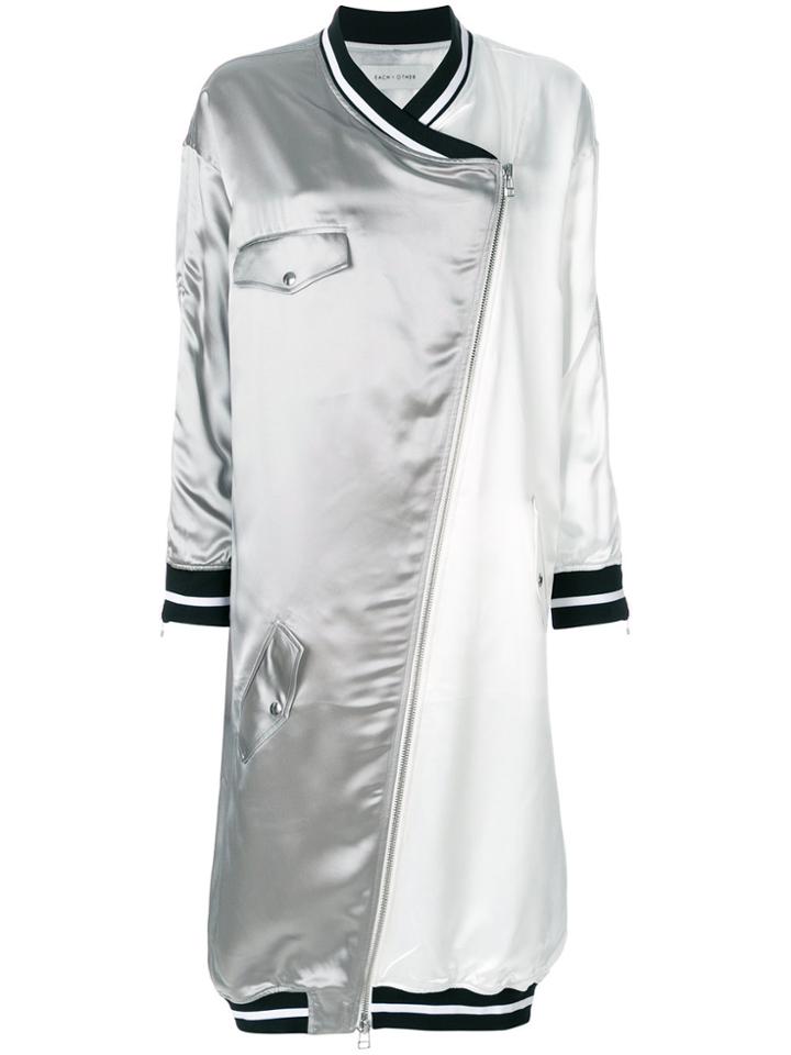 Each X Other Zip-front Oversized Coat - White