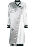 Each X Other Zip-front Oversized Coat - White