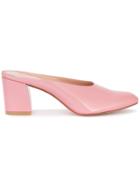 Maryam Nassir Zadeh Pink Patent Maryam 80 Mules - Pink & Purple