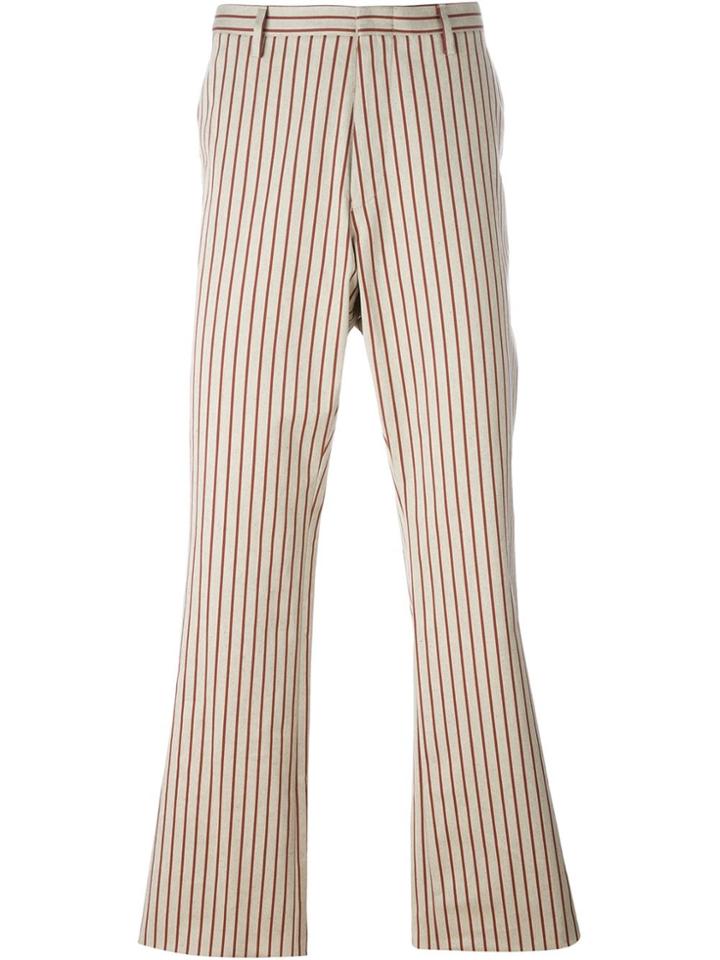 Romeo Gigli Vintage Striped Trousers - Nude & Neutrals