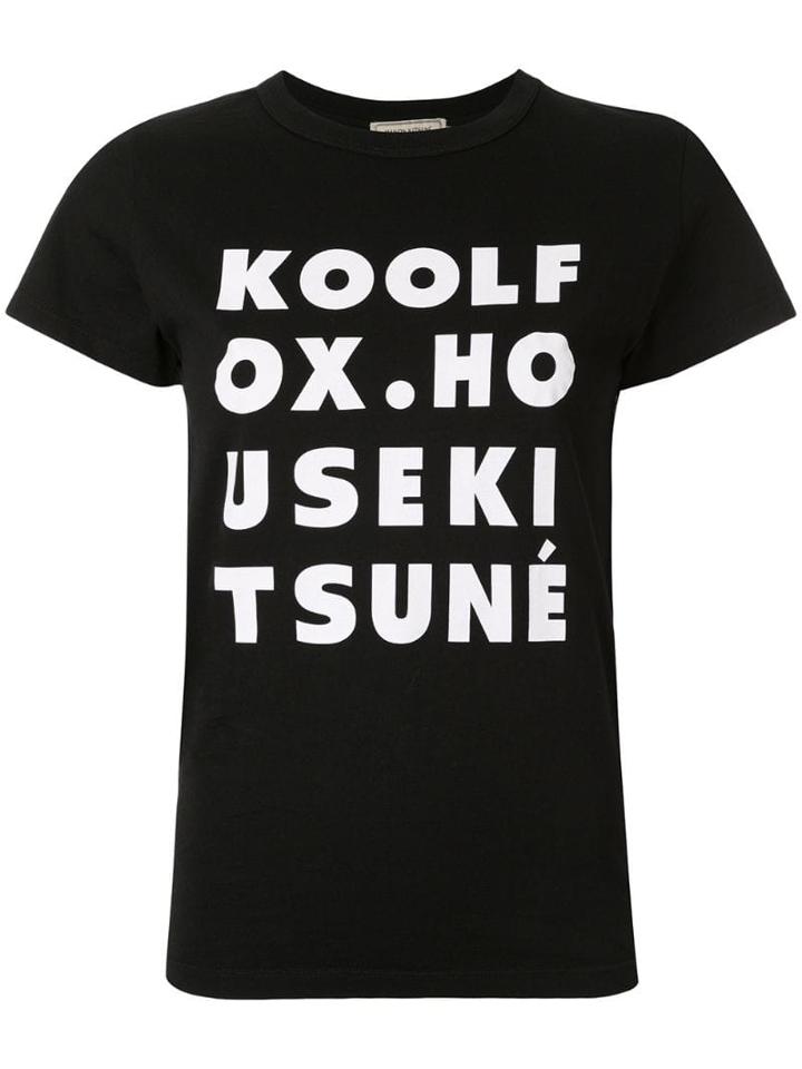 Maison Kitsuné Printed Kool Fox T-shirt - Black