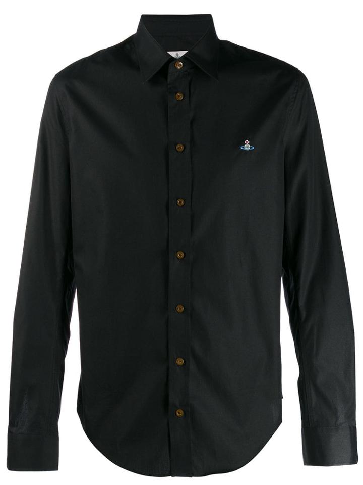 Vivienne Westwood Embroidered Logo Shirt - Black