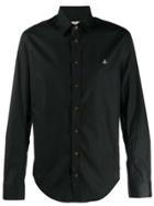Vivienne Westwood Embroidered Logo Shirt - Black