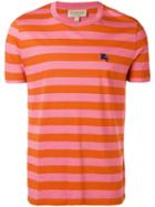 Burberry - Striped Short Sleeve T-shirt - Men - Cotton - Xl, Yellow/orange, Cotton