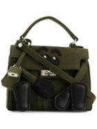 Readymade Embellished Mini Bag - Green