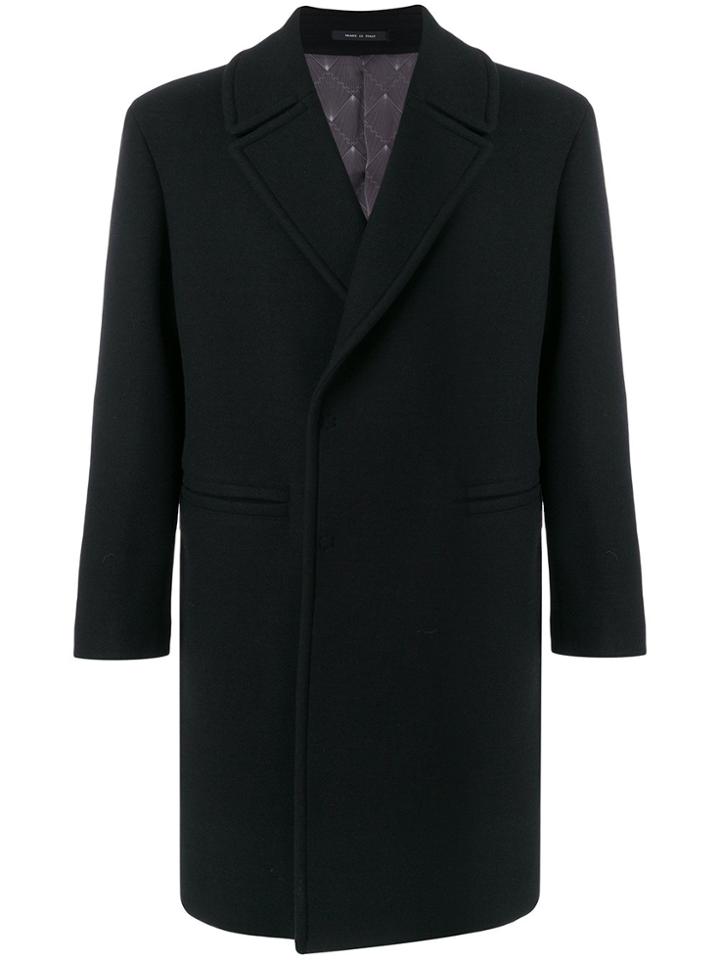 Emporio Armani Classic Overcoat - Black