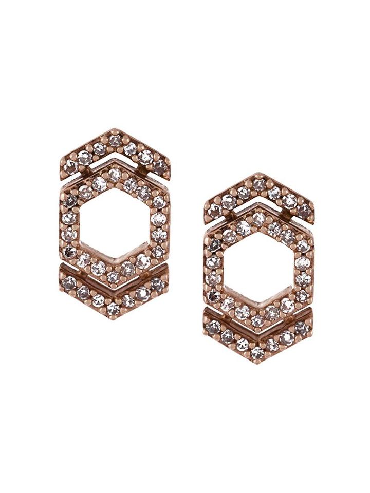 Astley Clarke 'double Varro Honeycomb' Diamond Stud Earrings