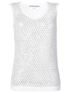 Ermanno Scervino Sheer Knitted Top - White