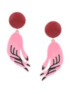 Marni Hand Earrings - Pink