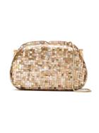 Isla Mother Of Pearl Clutch - Brown