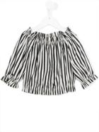 Dolce & Gabbana Kids Striped Blouse, Girl's, Size: 8 Yrs, Black