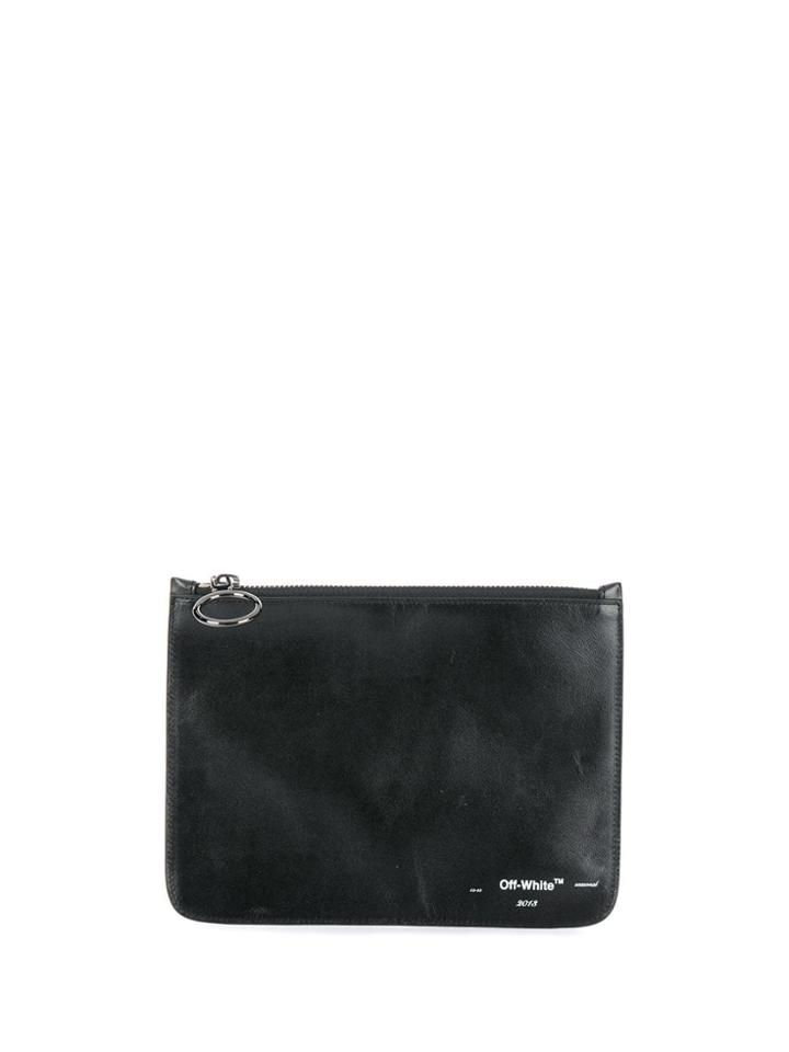 Off-white Small Leather Pouch - Black