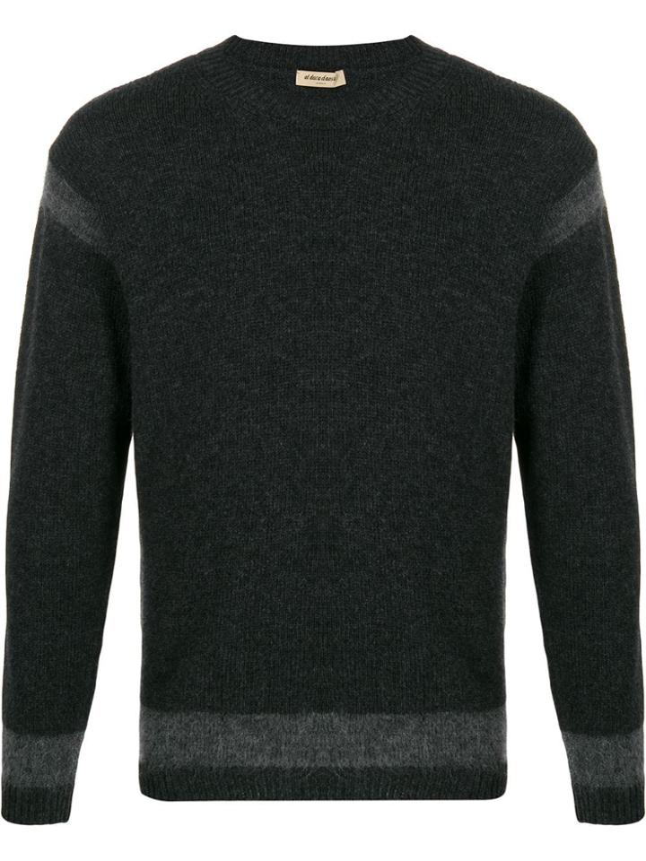 Al Duca D'aosta 1902 Two-toned Crew Neck Jumper - Grey