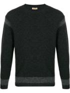 Al Duca D'aosta 1902 Two-toned Crew Neck Jumper - Grey