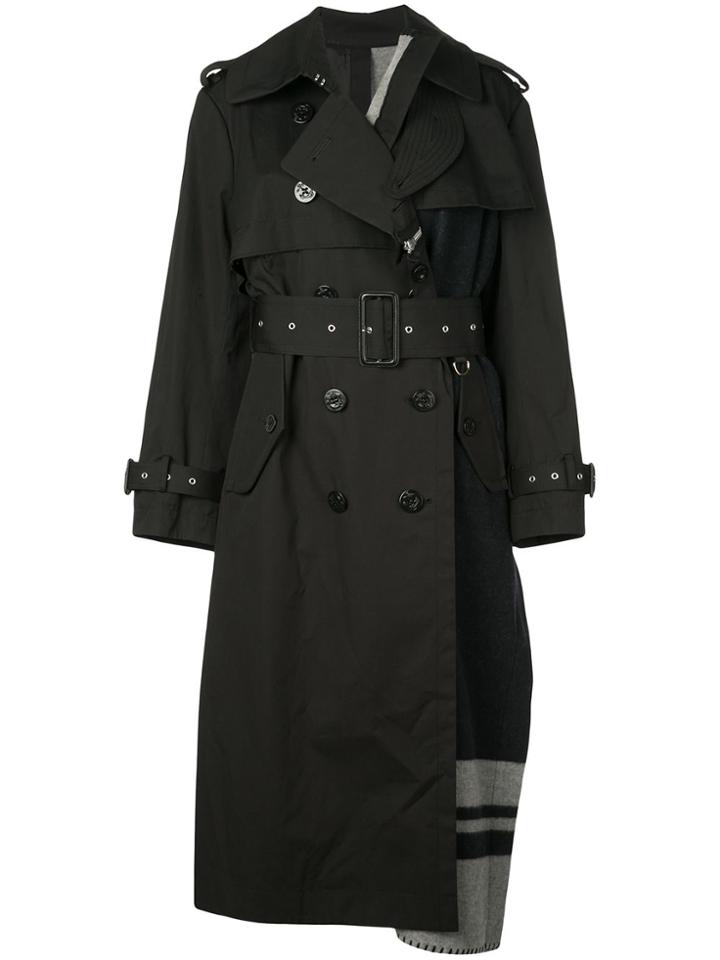 Sacai Double-breasted Coat - Blue