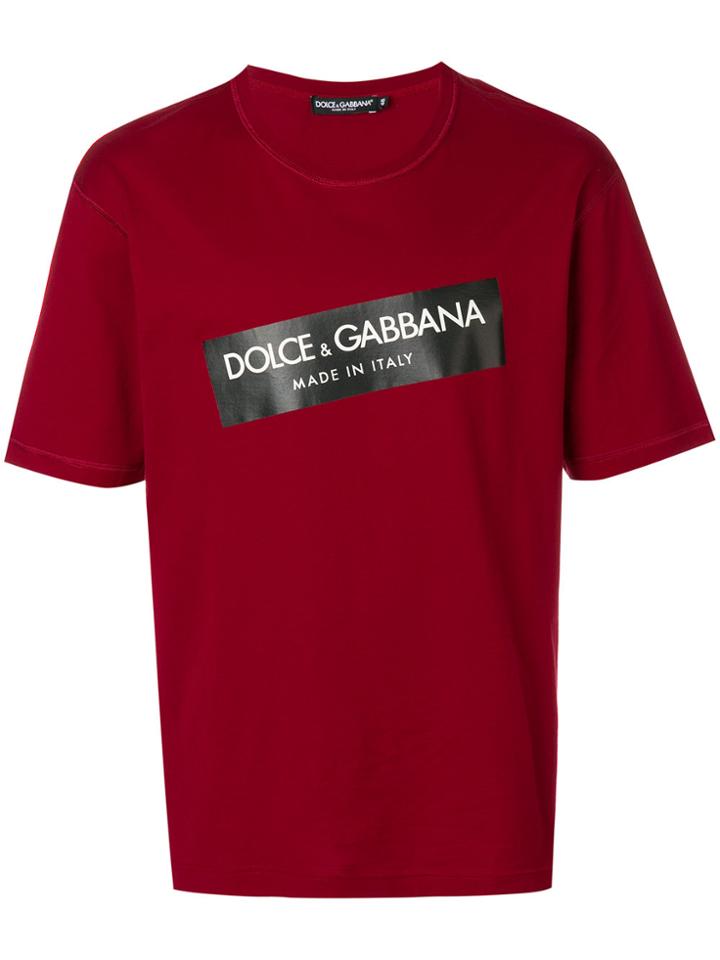Dolce & Gabbana Branded T-shirt - Red