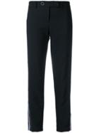 Versace Jeans Logo Stripe Trousers - Black