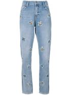 Zoe Karssen Embellished Stars Jeans - Blue