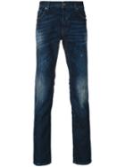 Just Cavalli - Distressed Jeans - Men - Cotton/polyester/spandex/elastane - 32, Blue, Cotton/polyester/spandex/elastane