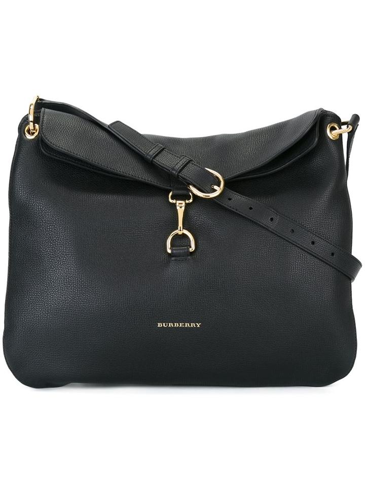 Burberry Hook-on Fastening Shoulder Bag, Women's, Black