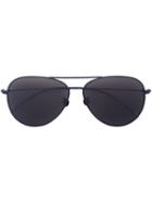 Linda Farrow Aviator Sunglasses, Women's, Black, Acetate