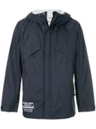 Neighborhood Logo Print Windbreaker Jacket - Blue