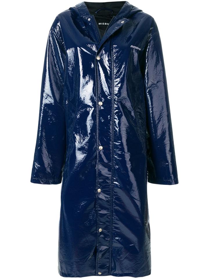 Misbhv Do You Still Think Of Me Hooded Coat - Blue