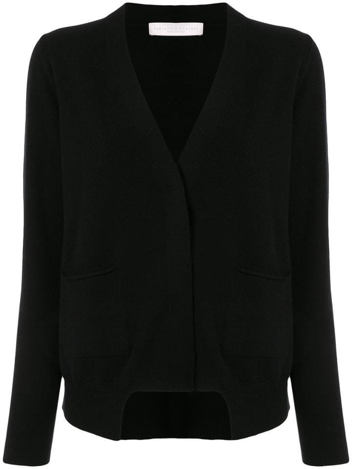 Fabiana Filippi Asymmetric Knit Cardigan - Black