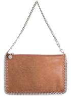 Stella Mccartney Falabella Clutch Bag, Women's, Brown, Polyacrylic