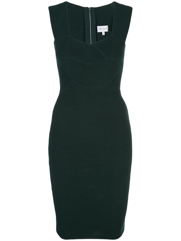 Milly Short Fitted Dress - Green