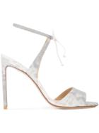 Francesco Russo Lizard-effect Sandals - White