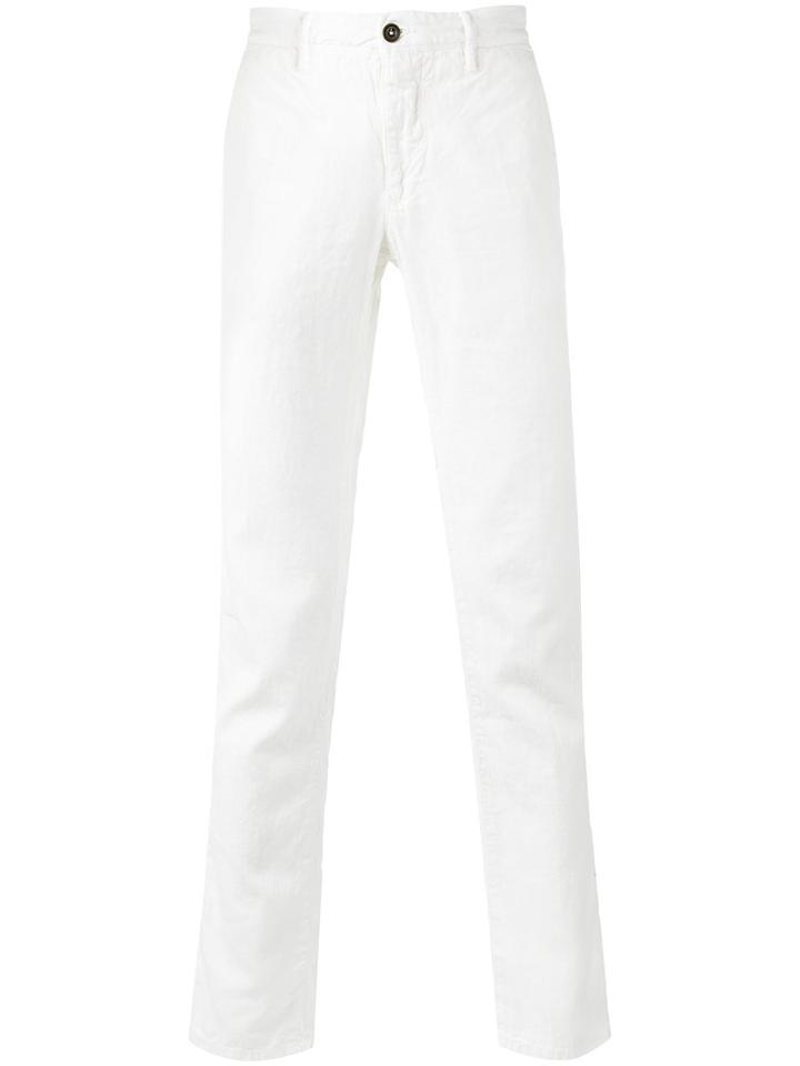 Incotex - Tapered Trousers - Men - Cotton/linen/flax - 32, White, Cotton/linen/flax