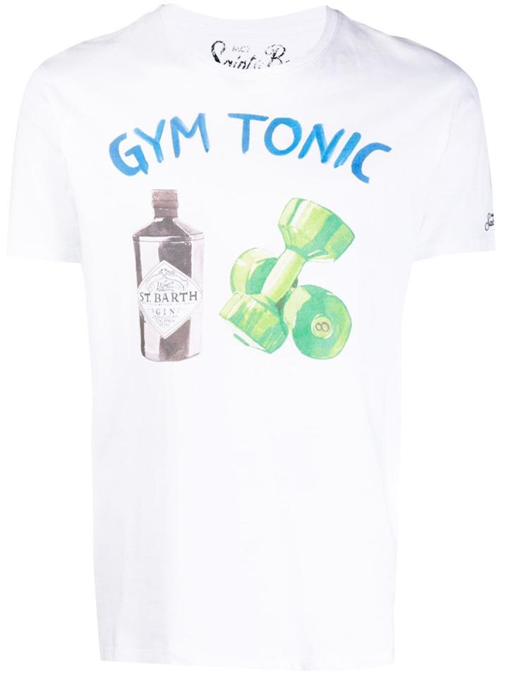 Mc2 Saint Barth Gym Tonic Print T-shirt - White