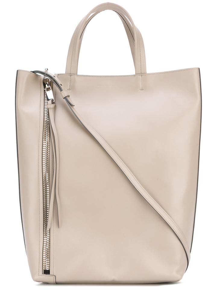 Elena Ghisellini Side Zip Tote Bag - Nude & Neutrals
