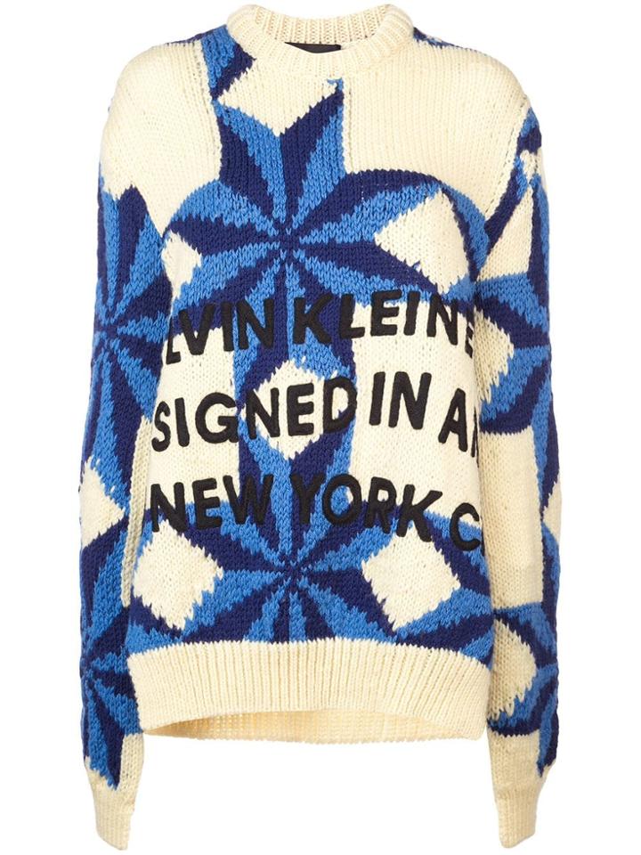 Calvin Klein 205w39nyc Intarsia Knit Jumper - Multicolour