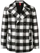 Hydrogen Checked Print Jacket - Black