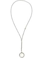 Ann Demeulemeester Blanche Pearl Filled Pendant Necklace