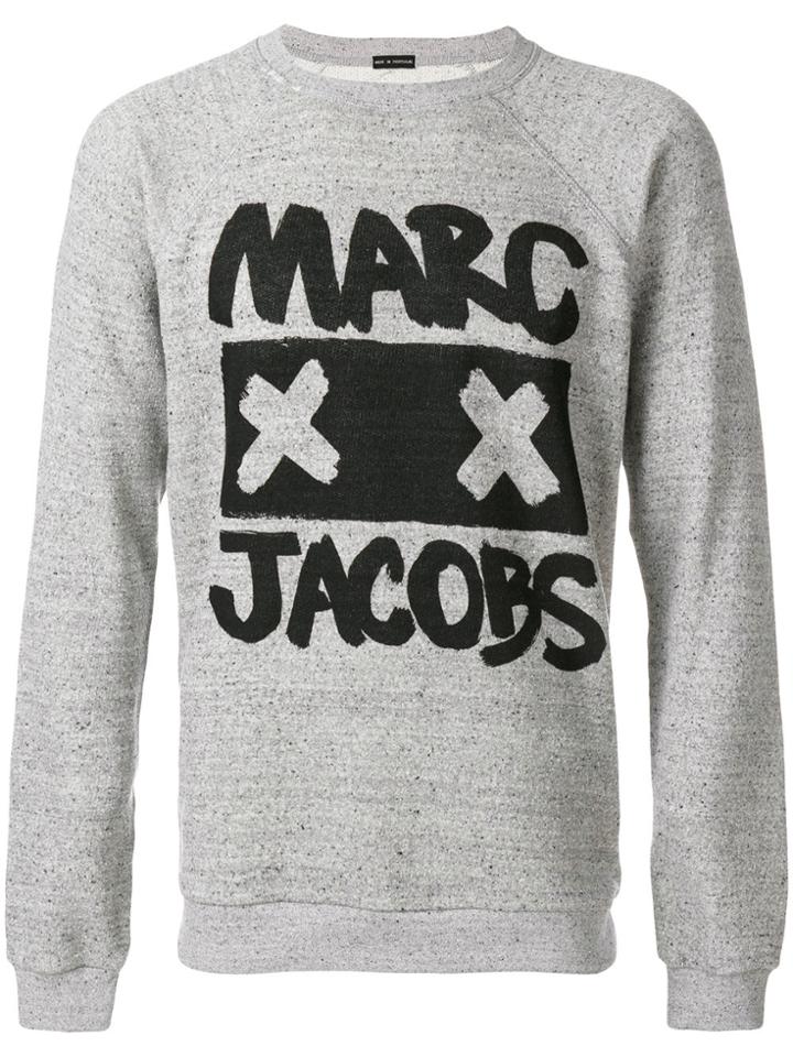 Marc Jacobs Logo Print Sweatshirt - Grey
