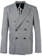 Lc23 Glen Plaid Double-breasted Blazer - Grey