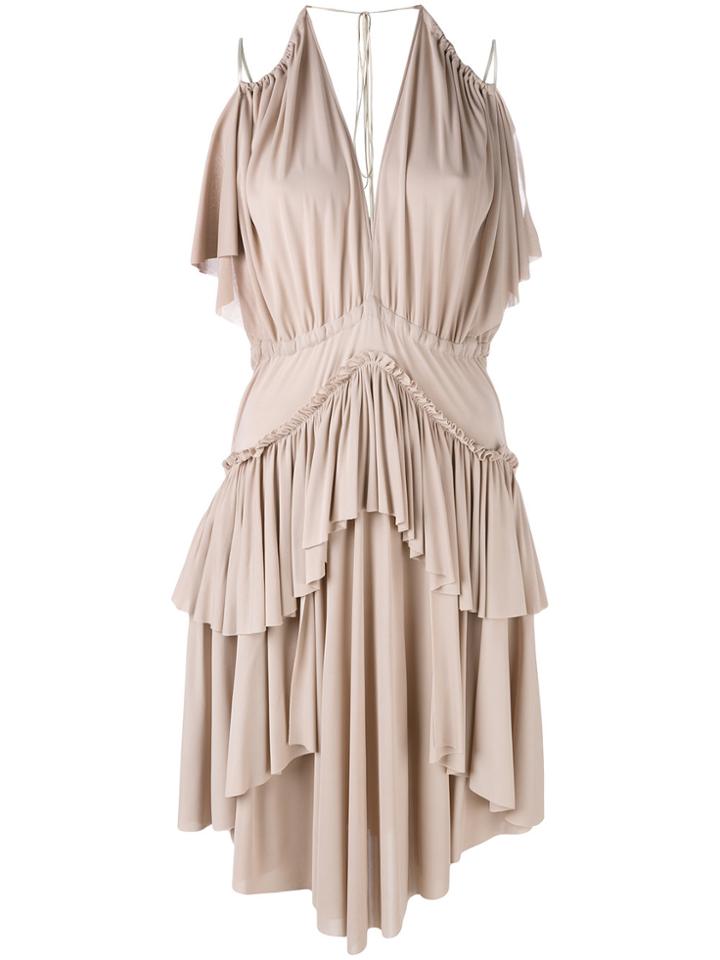 Philosophy Di Lorenzo Serafini Tiered Ruffled Dress - Pink & Purple